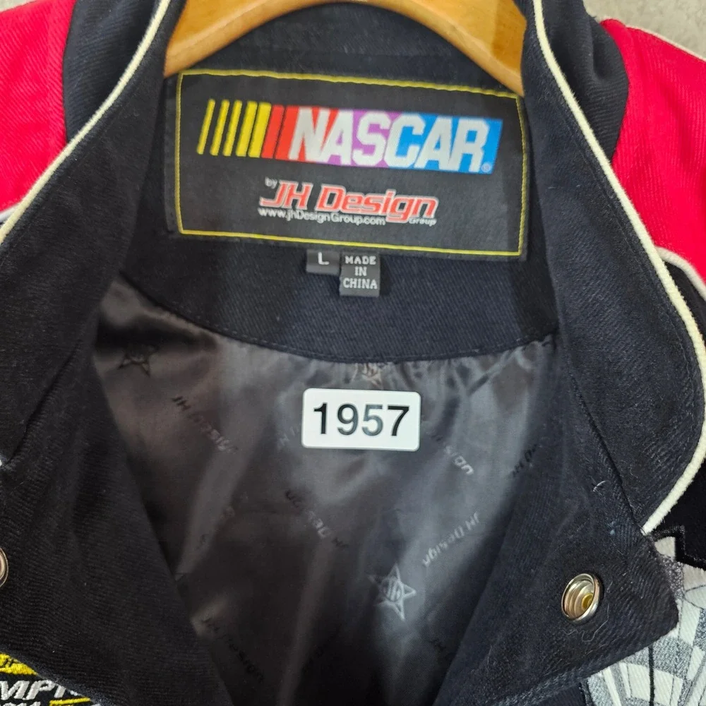 JH Design NASCAR Kevin Harvick 2014 Champion Racing Jacket Mens Large Budweiser